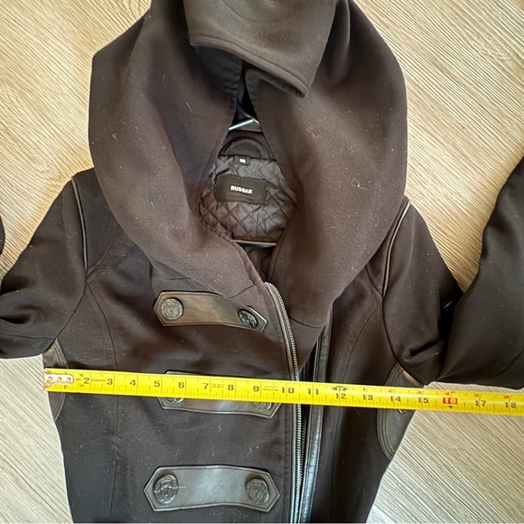 RUDSAK Leather and Wool with Hoodie Size S - Picture 11 of 14